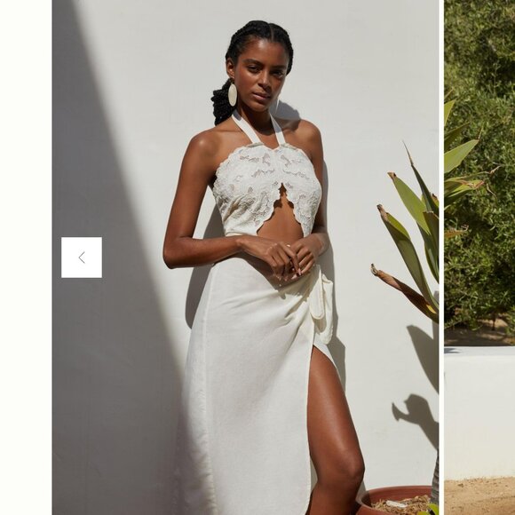 NWT Tach Clothing Marguerite Cutwork Embroidered Dress, S - Picture 4 of 9